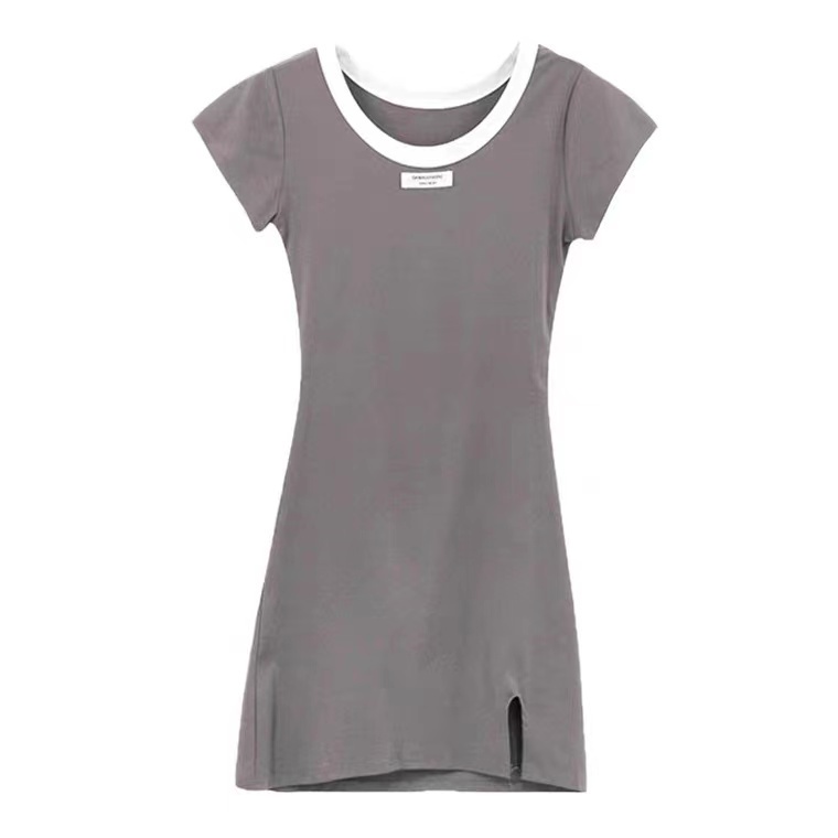 Đầm Cotton Hở Lưng Dáng Ôm Thời Trang Mùa Hè Hàn Quốc Quyến Rũ Cho Nữ