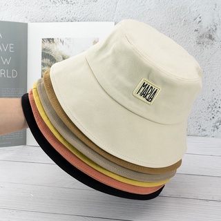 Mũ bucket mềm thêu chữ phong cách Hàn quốc cho cặp đôi