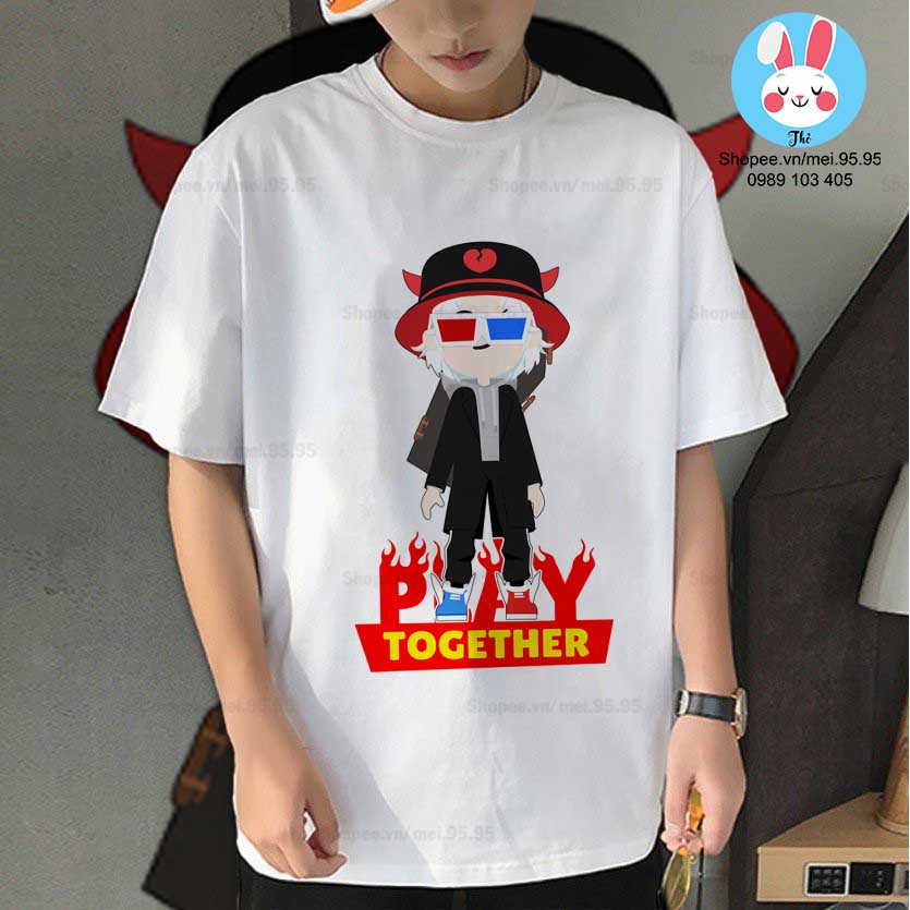 Áo thun Play Together giá rẻ - Vua Trò Chơi - Hình in cực nét dễ thương