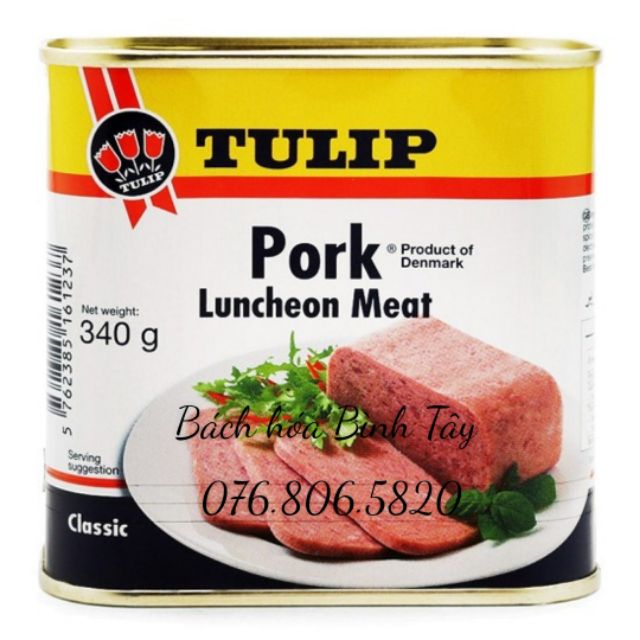 Thịt Hộp Tulip Pork Luncheon Meat