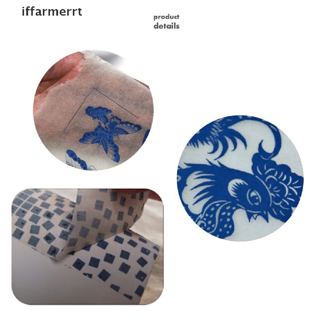 Giấy Đất Sét Tráng Men Họa Tiết Hoa Màu Xanh Dương