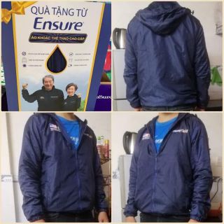 Áo khoác ensure (mẫu mới) vải dù 2 lớp siêu nhẹ, thiết kế và mẫu vải cao cấp hơn áo đợt trước