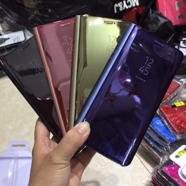 Bao da oppo F7 tráng gương