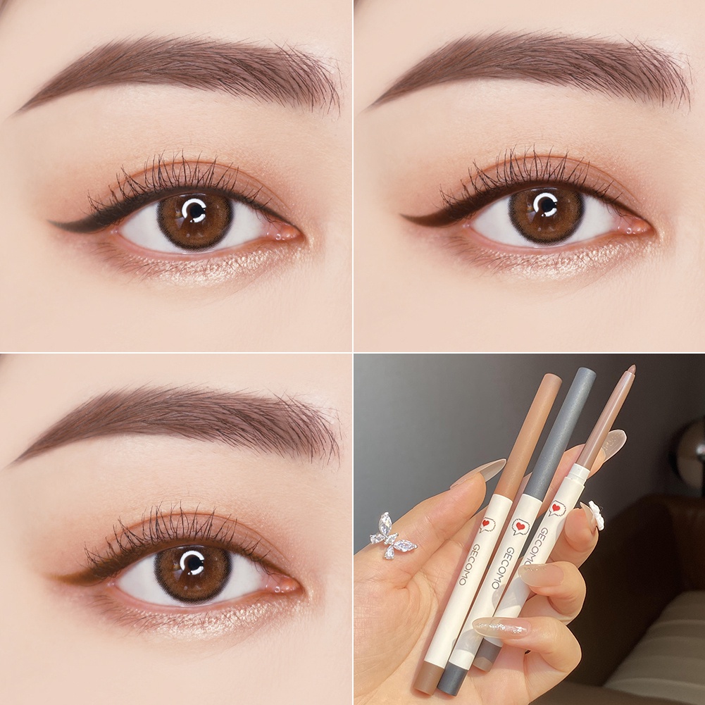 Bút Kẻ Mắt Dạng Gel GECOMO Ngòi Mảnh 3mm Chống Nước Lâu Trôi