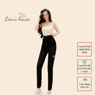 Quần jean nữ jean giấy hack dáng kéo dài chân lion's house cd063