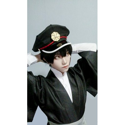 [order/ko có sẵn] wig/tóc giả nam màu đen ngắn 30cm cosplay Hanako (Jibaku Shako Hanako-Kun)