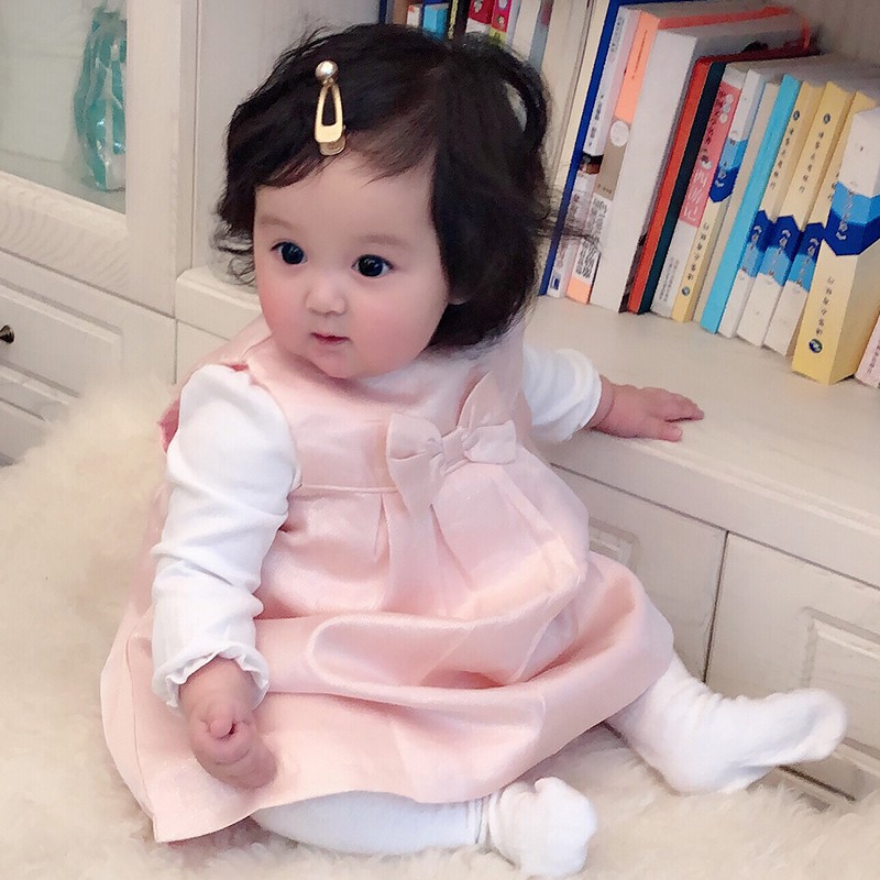 Sét Đầm Tiểu Thư 2 chi tiết, hãng Vlinder cá tính cho bé gái