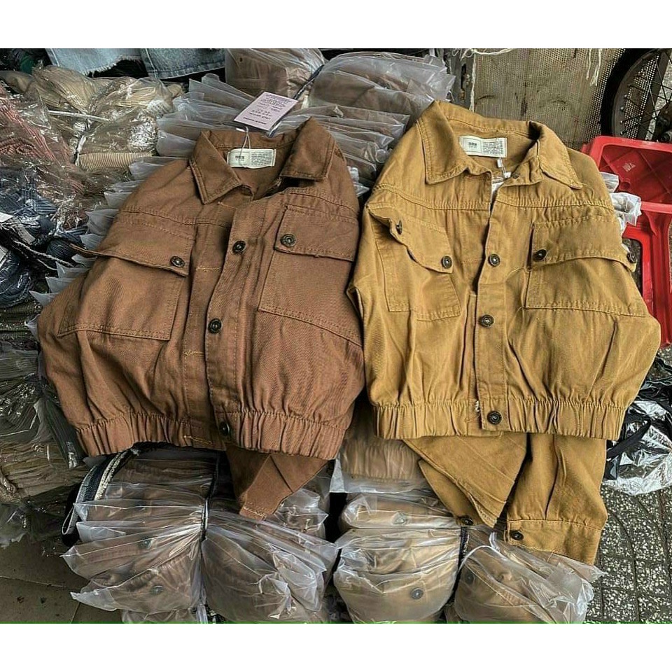 [SP BÁN CHẠY] Áo khoát kaki túi hộp SÀNH ĐIỆU TV183210