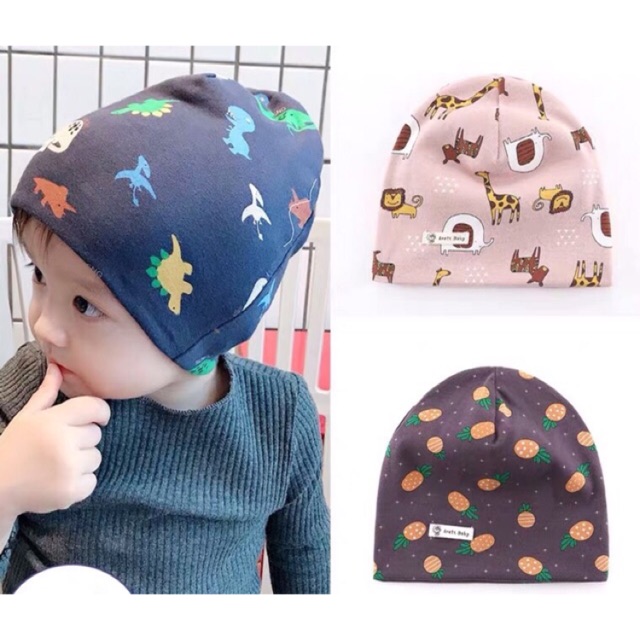 Babycity mũ cotton thu đông đội đầu cho bé