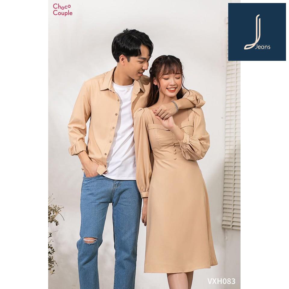 Áo váy sơ mi đôi, áo đôi ( kèm hình thật tại shop)