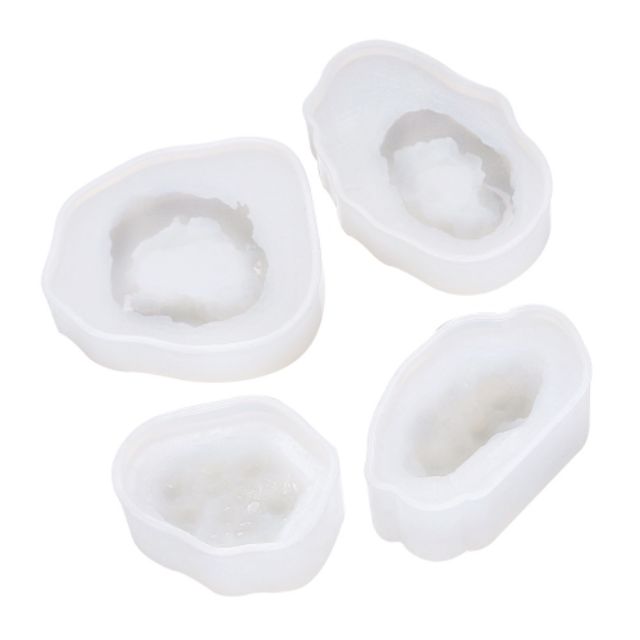 Khuôn Silicon mô phỏng Crystal Cluster - Làm trang sức mặt dây chuyền Resin