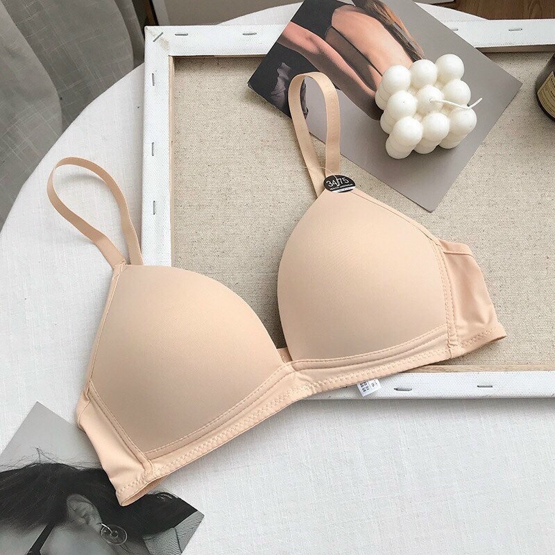 Áo lót cotton không gọng đệm mỏng đơn giản mặc 4 mùa - THAOCHERRY AL21