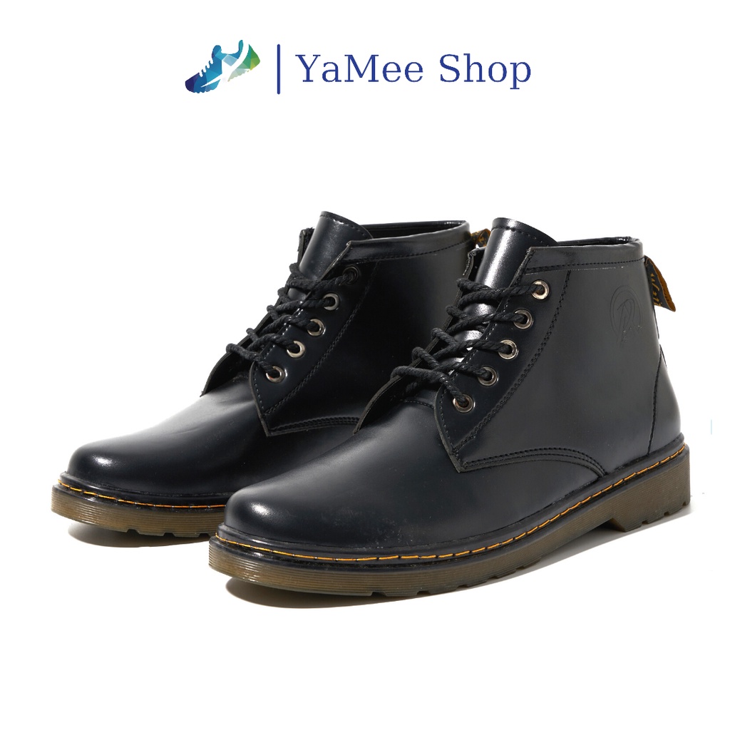 Giày derby nam, giày boots nam cổ lửng, đế khâu chắc chắn, tăng chiều cao 3cm
