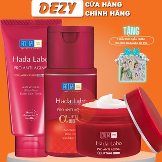 Bộ Chăm Sóc Da Hada Labo Ngừa Lão Hóa Combo Sửa Rửa Mặt Kem Dưỡng Lotion Hadalabo Collagen Retinol Tẩy Tế Bào Chết Dezy