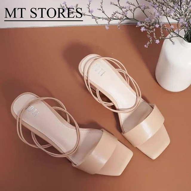 GIÀY SANDAL NỮ QUAI HẬU GÓT VUÔNG 5CM MTSTORES CÓ BẢO HÀNH