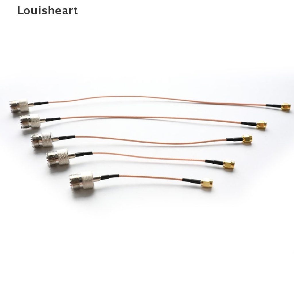 [Louisheart] RG316 Cable Jumper Pigtail UHF SO239 Female PL259 to SMA Male Plug Crimp Adapter New Stock