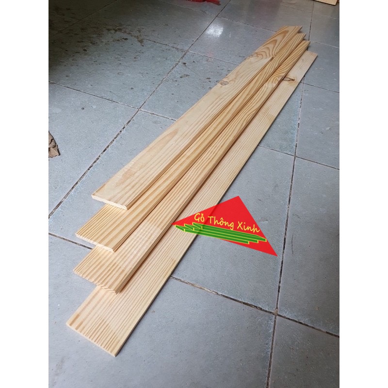 Combo 4 thanh gỗ thông dài 1m2, rộng 10cm, dày 1cm được bào láng 4 mặt phù hợp để trang trí, chế loa bluetooth, DIY