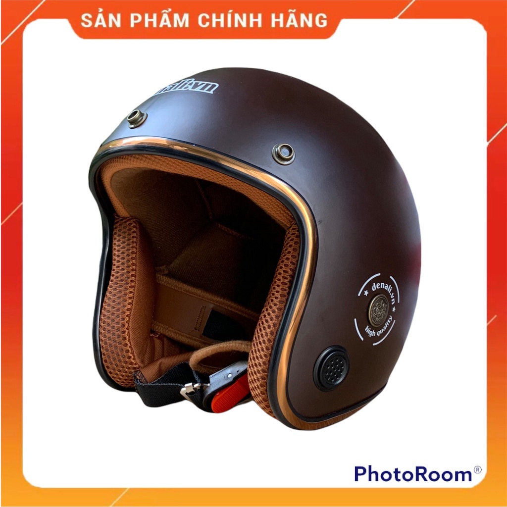 Mũ Bảo Hiểm 3/4 Denali - Nón Trơn Nam Nữ - Chính Hãng Bảo Hành 12 Tháng Lỗ Thông Gió
