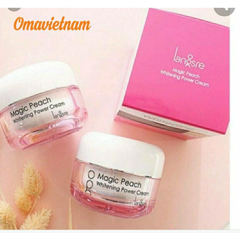 MAGIC PEACH WHITENING POWER CREAM - Kem dưỡng trắng da, nâng tone cao cấp Langsre
