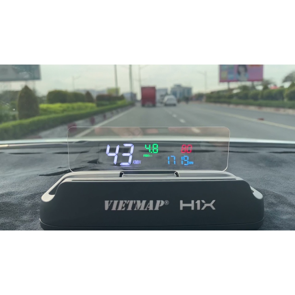 Vietmap H1X -(chưa hỗ trợ Suzuki)- Màn hình HUD Cảnh báo giao thông - Hàng Chính hãng