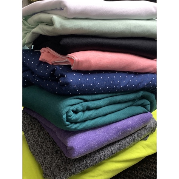Combo 1kg vải thun cotton các màu (tuỳ chọn màu bằng nhắn tin)