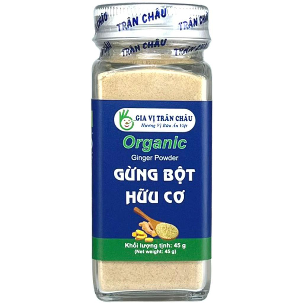 Gừng bột hữu cơ Trân Châu hũ 45g