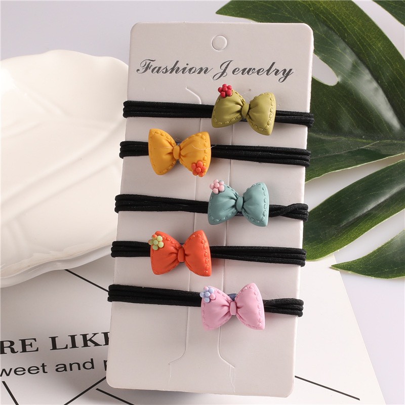 Cột tóc nơ xinh đủ màu lựa chọn