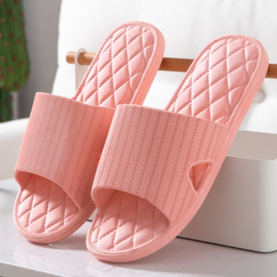 Dép mang nhà nam nữ - đi văn phòng, nhà tắm bằng nhựa dẻo nguyên khối, nhẹ, êm chân, chống trơn trượt