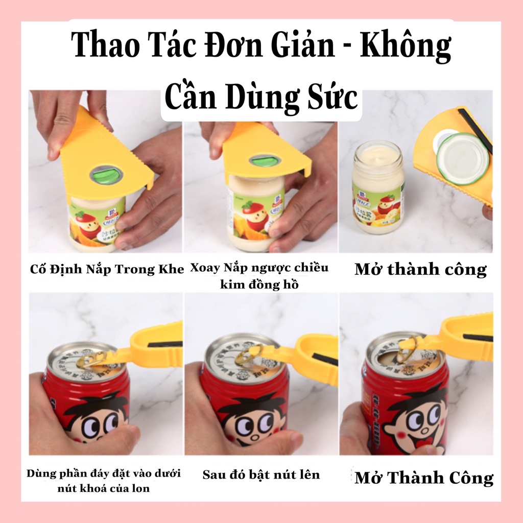 [Mới] Dụng Cụ Mở Nút/ Nắp Chai/ Lọ Thực Phẩm/ Lon Nước Ngọt Kiểu Dáng Chữ V Tiện Dụng.