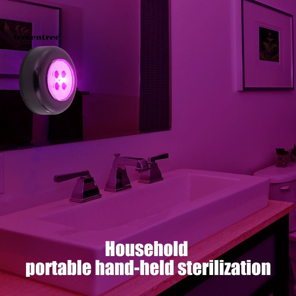 ✡WYB✡4LED Portable Mini UV Ultraviolet Disinfection Lamp Light Home Car Sterilizer