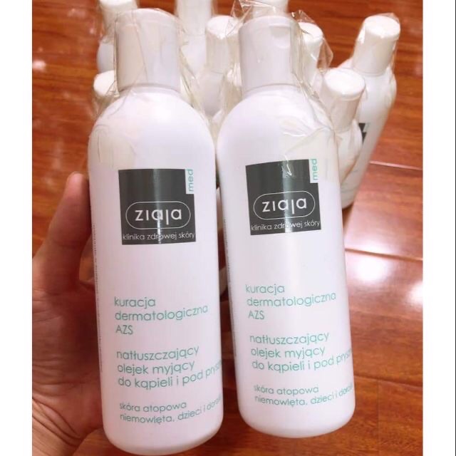 Dầu tắm dưỡng ẩm dịu nhẹ Ziaja Med Atopy Azs | BigBuy360 - bigbuy360.vn