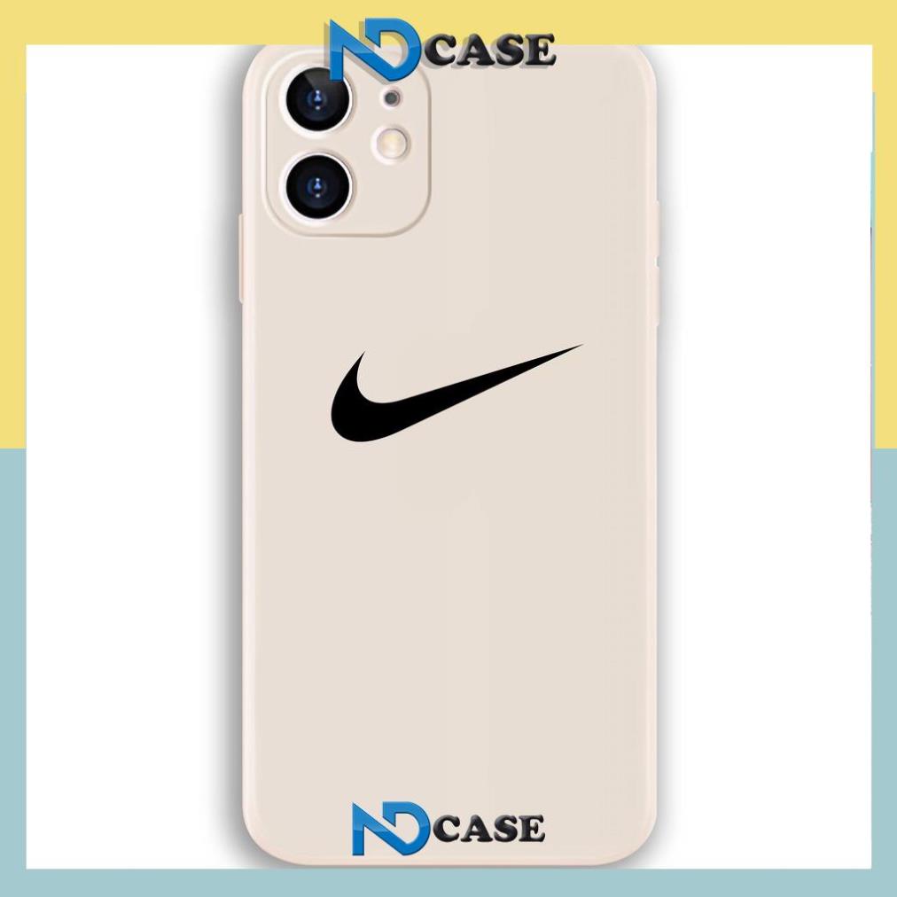 Ốp lưng iPhone Nike cạnh viền vuông silicon mềm dẻo bảo vệ camera cho iphone 6/6s/7/8/X/XS/11/12/13/14 Pro Plus Max