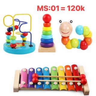 Combo  ĐỒ CHƠI GỖ thông minh cho bé