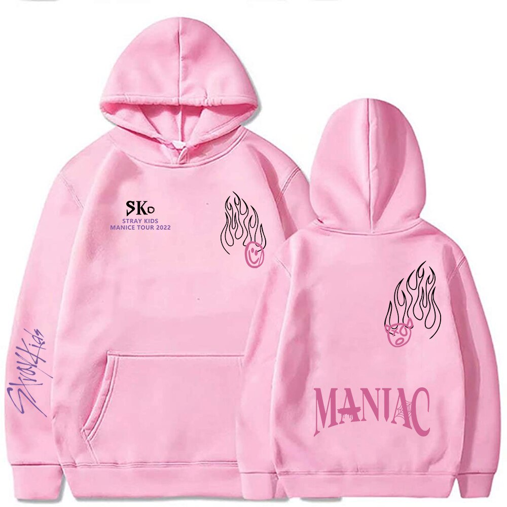 Maniac Khoác Hoodie Skz Chuyến Lưu Diễn Thế Giới 2022 Áo Khoác Hoodie Nỉ Kpop Khoác Hoodie Nam Nữ