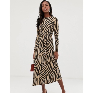 Đầm Ted baker hoạ tiết có dây cột eo