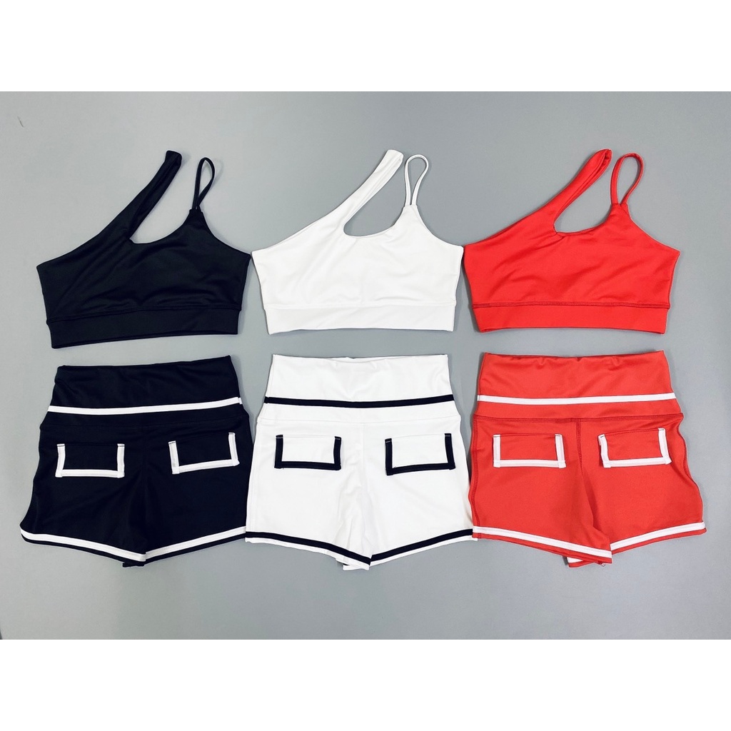 QUẦN ĐÙI TÚI GIẢ LƯNG CAO MẪU MỚI TẬP GYM