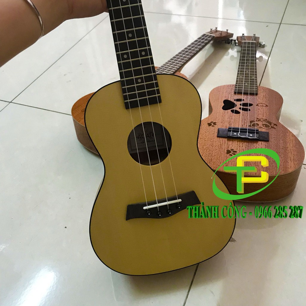 Đàn ukuele Acar concert size 23 mặt thông(tặng bao, phím, 1 dây sơ cua)