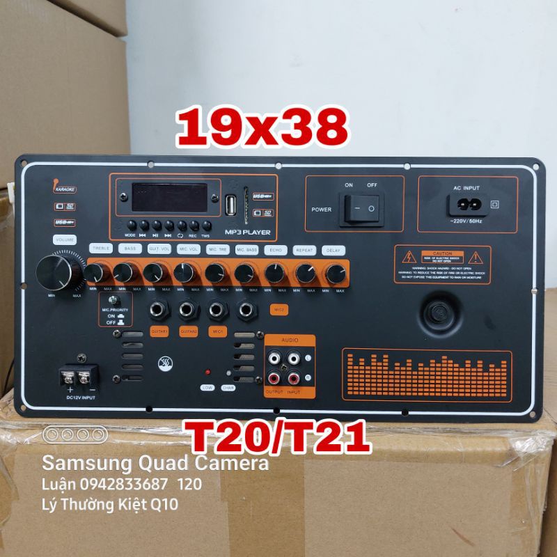 Mạch Loa Kéo 4 Tấc Đôi Nguồn Xuyến Công Suất Lớn19x38