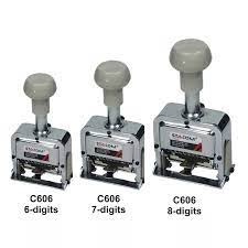 Máy đóng số nhảy/ Máy đóng nhảy số tự động 6/ 7/ 8 số Stacom C606/ C607/ C608