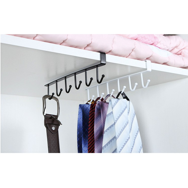 Móc Treo Cài Kệ Tủ Đa Năng - Loại 6 Móc H081