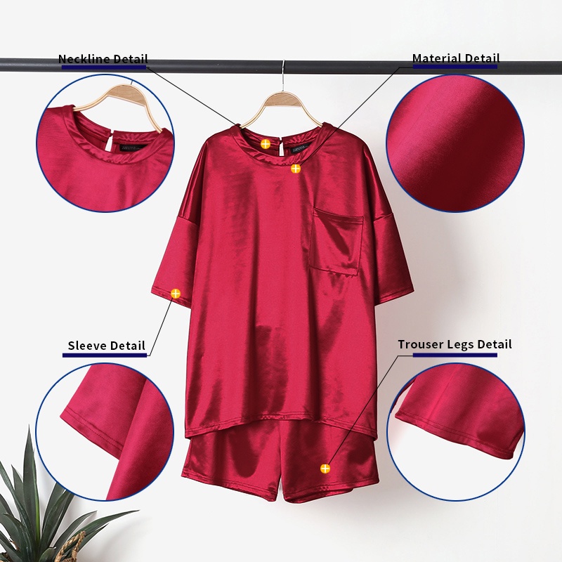 Set đồ Zanzea gồm áo tay lửng cổ tròn kèm quần lưng thun thời trang tùy chọn màu sắc cho nữ