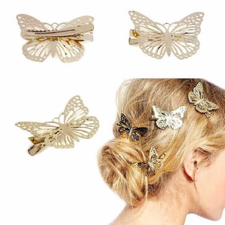 Kẹp tóc hình con bướm vàng
