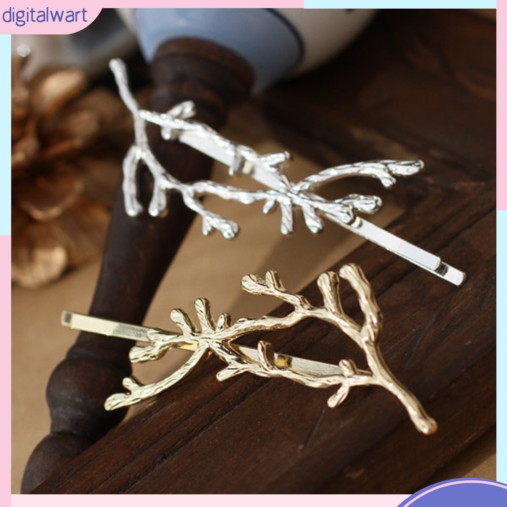 Kẹp tóc kim loại hình sừng nai/ nhánh cây đáng yêu độc đáo cho nữ