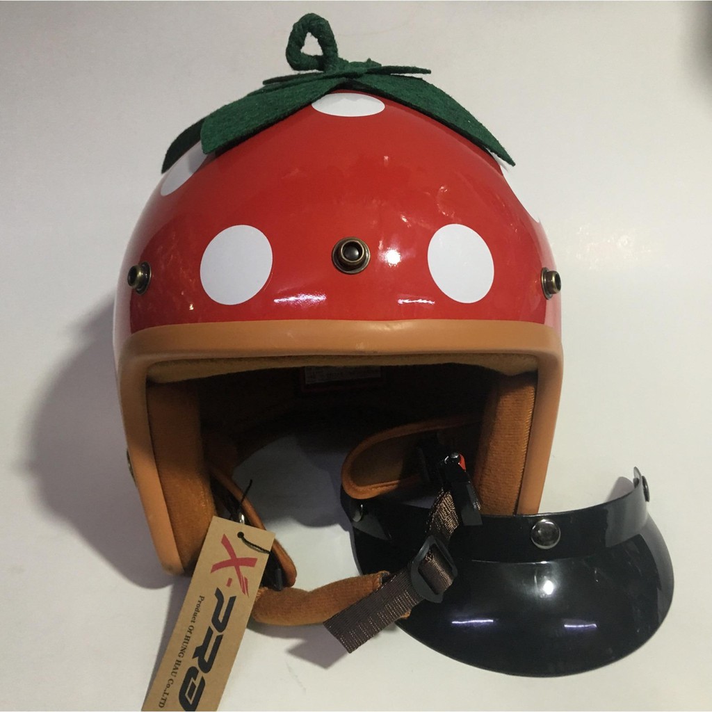 NÓN BẢO HIỂM 3/4 KIỂU QUẢ DÂU-BẢO HÀNH 12 THÁNG