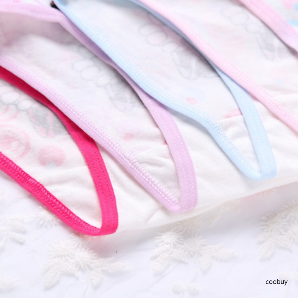 Quần lót cotton mềm mại họa tiết hoạt hình dễ thương cho bé gái