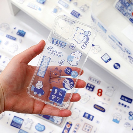 Bộ 20 Miếng Dán Chống Thấm Nước Họa Tiết Hoạt Hình Dễ Thương Trang Trí Nhật Ký