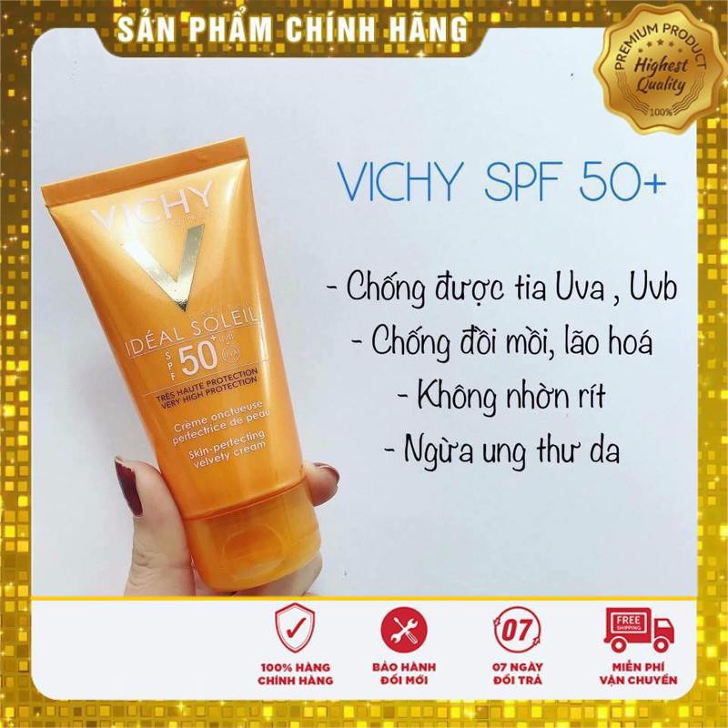 [CHÍNH HÃNG] Kem Chống Nắng Vichy Emusion Ideal Soleil SPF50 Mattifying Face Fluid Dry Touch | BigBuy360 - bigbuy360.vn