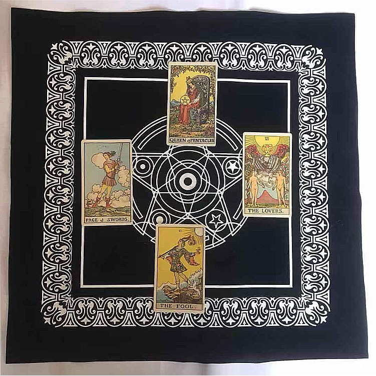 Combo Bộ Bài Tarot Bói Smith Waite Tarot và Túi Nhung Đựng Tarot và Khăn Trải Bàn Tarot