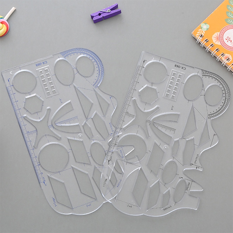 1 Thước Nhựa Trong Suốt Đa Năng