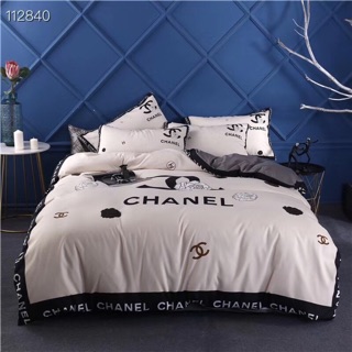 Bộ ga họa tiết chanel mẫu mới năm 2020